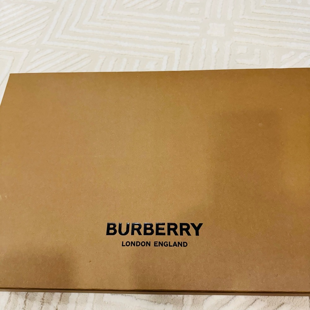 Burberry Black and Beige Plaid Boots - Picture 7 of 7